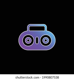 Boombox blue gradient vector icon