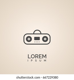 Boombox cartoon variant icon