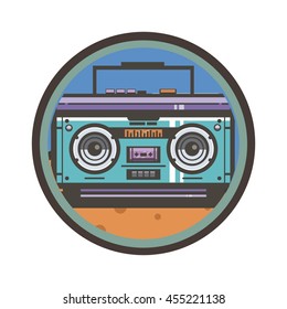 Boombox flat icon