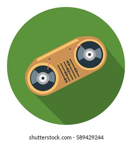 Boombox flat icon