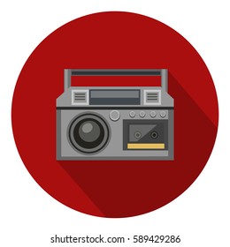 Boombox flat icon