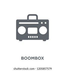 Boombox icon. Boombox design concept from Electronic devices collection. Simple element vector illustration on white background.
