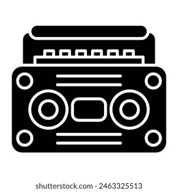 Boombox Icon Design For Personal And Commercial Use