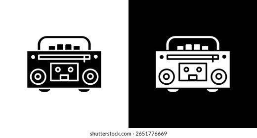 Ícone de Boombox de um vetor de estilo plano