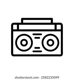 boombox icon hip hop music and old school culture