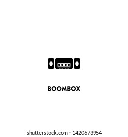 boombox icon vector. boombox sign on white background. boombox icon for web and app