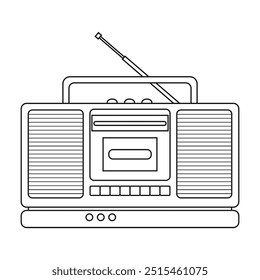 ilustração do vetor da linha da caixa de bombeamento, isolado no fundo branco, vista superior