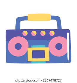 boombox music player icon isolated