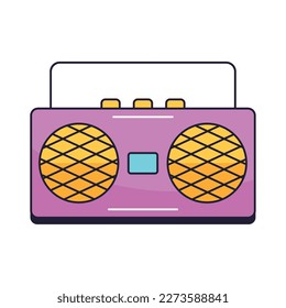 boombox music player isolated icon