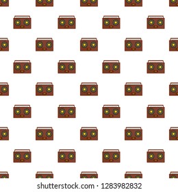 Boombox pattern seamless vector repeat for any web design