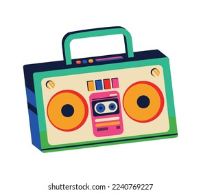 boombox radio 90s pop art