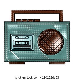 boombox radio cassette audio music vintage