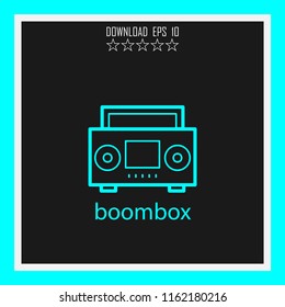 boombox vector icon