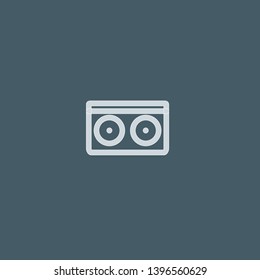 Boombox vector icon. Boombox concept stroke symbol design. Thin graphic elements vector illustration, outline pattern for your web site design, logo, UI. EPS 10.