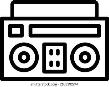 Boombox Vector Icon Design Illustration