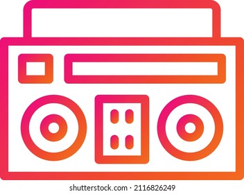 Boombox Vector Icon Design Illustration