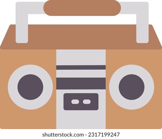 Boombox Vector Icon Flat Style