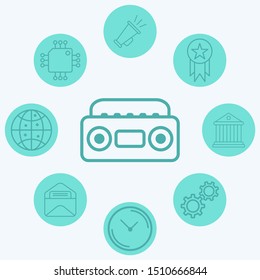 Boombox vector icon sign symbol