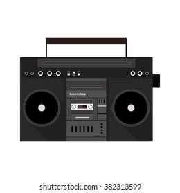 Boombox vector icon in trendy flat style.