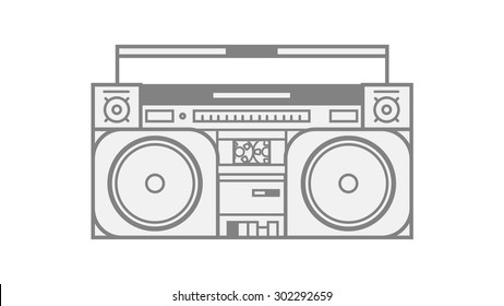 Boombox Vector illustration/EPS 10