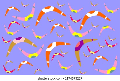 Boomerang background vector eps 10