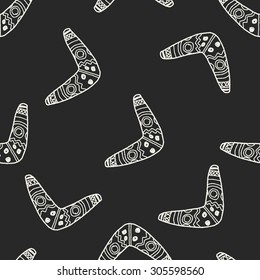 boomerang doodle doodle seamless pattern background