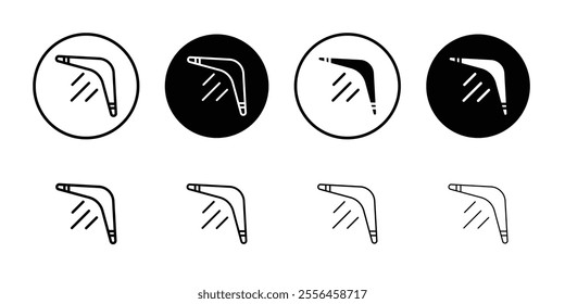 Boomerang icon Art design illustration