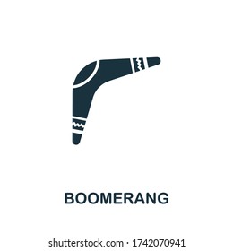 Boomerang icon from australia collection. Simple line Boomerang icon for templates, web design and infographics