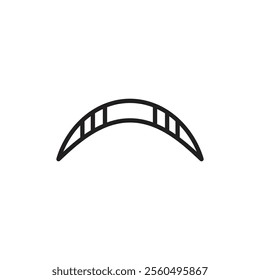 Boomerang icon Black and white logo