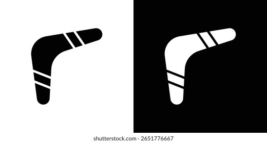 Boomerang icon of a flat style vector