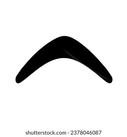 Boomerang icon. Flat vector illustration.