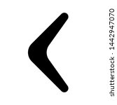 Boomerang icon. Isolated karma logotype. Flat vector illustration.