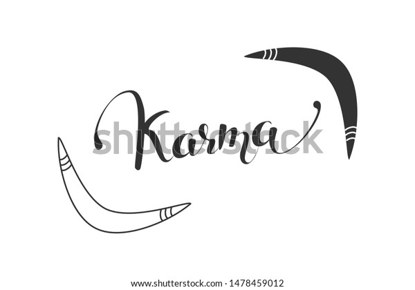 Boomerang Icon Isolated Karma Logotype Flat Stock Vector Royalty Free 1478459012