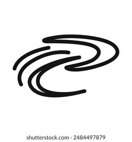 Boomerang Icon Lineare Vektorgrafik Grafikzeichen