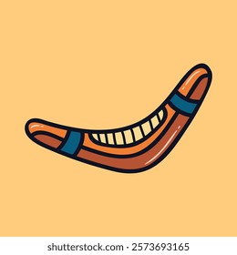 Boomerang icon logo vector design template