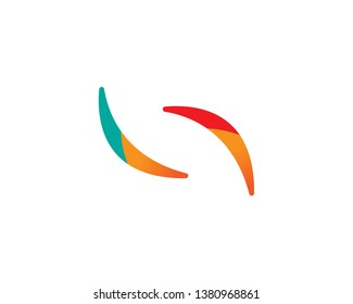 Boomerang icon. Logo. Vector illustration. - Vector
