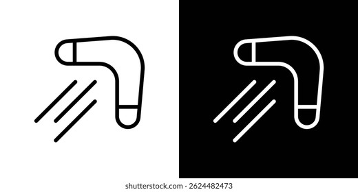Boomerang icon. Logotype vector set