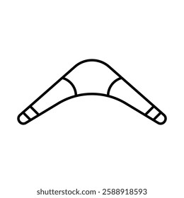 Boomerang Icon Outline vector symbol sign