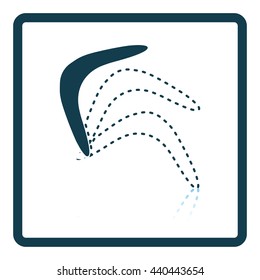 Boomerang  icon. Shadow reflection design. Vector illustration.