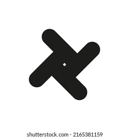 Icono de Boomerang. Simple ilustración vectorial plana en un fondo blanco.