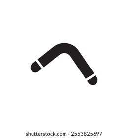 Boomerang icon Thin line flat illustration