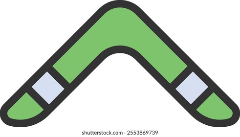 Boomerang icon vector image. Suitable for mobile application web application and print media.