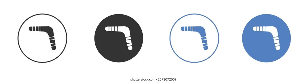 Vector de icono de boomerang. Diseño de ilustración de Plantilla de logotipo