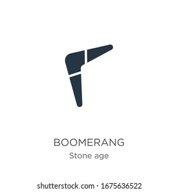 Boomerang Ikone Vektorillustration. Trendy flache Bomerang Symbol aus Stein-Sammlung einzeln auf weißem Hintergrund. Vektorillustration-Illustration kann für Web- und Mobile-Grafikdesign, Logo, eps10 verwendet werden