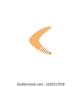 Boomerang logo illustration vector flat design
