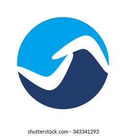 boomerang logo vector.