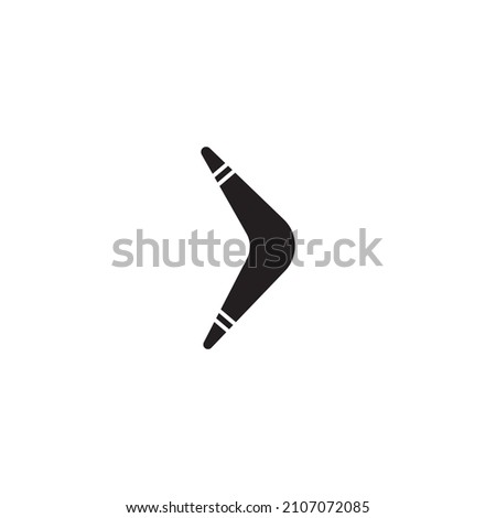 Boomerang logo vector isolated icon design
