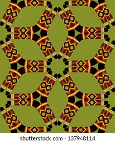 Boomerang Seamless Pattern on light green background