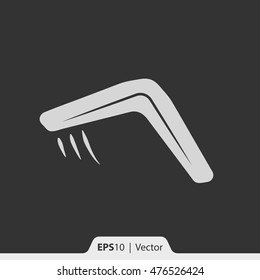 Boomerang vector icon for web and print