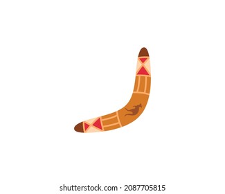 Boomerang Vector Isolated Icon. Emoji Illustration. Boomerang Vector Emoticon